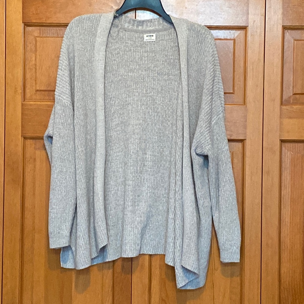 Women Gray Cotton On Cardigan